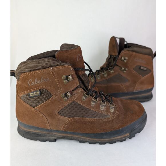 Cabela’s Backcountry Brown Leather High Top Hiking Boots 81-4127 Size: 12D - Picture 1 of 8